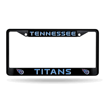 Tennessee Titans Standard Black Chrome Frame with Plastic Inserts 12