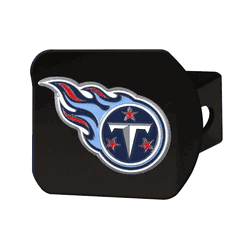 Tennessee Titans Black Metal Hitch Cover - 3D Color Emblem