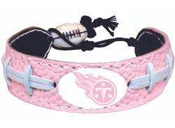 Tennessee Titans Bracelet Pink Football CO