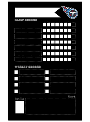 Tennessee Titans Chore Chalk Board 11x19 Sign