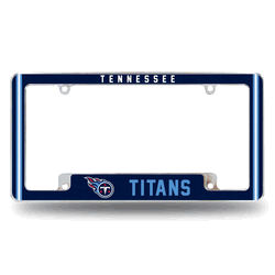 Tennessee Titans Classic 12" x 6" Chrome All Over Automotive License Plate Frame