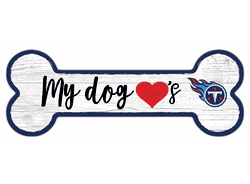 Tennessee Titans Dog Bone 6x12 Sign
