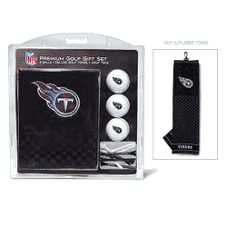 Tennessee Titans Embroidered Towel Golf Gift Set