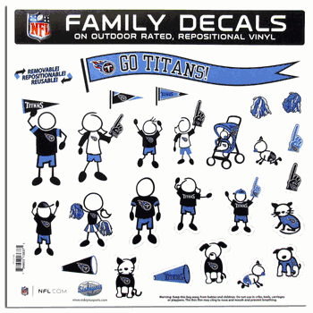 Tennessee Titans Family Decal Set Large