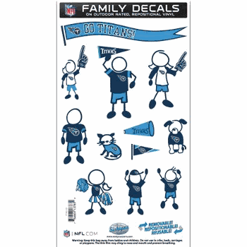 Tennessee Titans Family Decal Set Medium