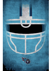 Tennessee Titans Ghost Helmet 17x26