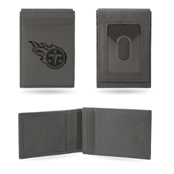 Tennessee Titans Gray Laser Engraved Front Pocket Wallet