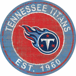 Tennessee Titans Heritage Logo Round Sign