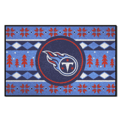 Tennessee Titans Holiday Sweater Starter Mat Accent Rug - 19in. x 30in.