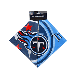 Tennessee Titans Home and Away Pet Bandana Set Small