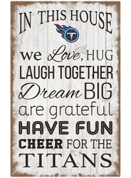 Tennessee Titans In This House 11x19 Sign