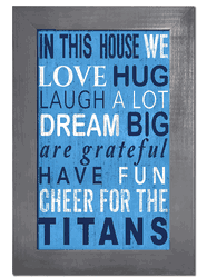 Tennessee Titans In This House Sign