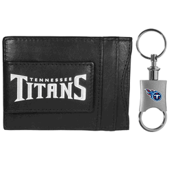 Tennessee Titans Leather Cash & Cardholder & Valet Key Chain