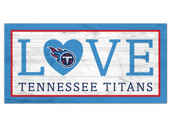Tennessee Titans Love 6x12 Sign
