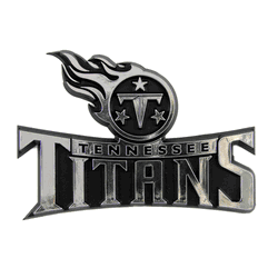 Tennessee Titans Molded Chrome Plastic Emblem