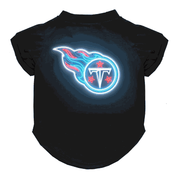 Tennessee Titans Neon Pet T-Shirt, Large