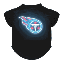 Tennessee Titans Neon Pet T-Shirt, Small