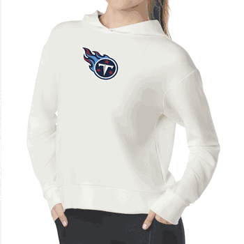 Tennessee Titans NFL Kadi Waffle Hoodie Coconut Cream Large