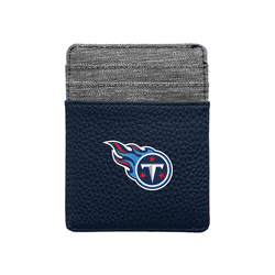 Tennessee Titans Pebble Front Pocket Wallet Navy