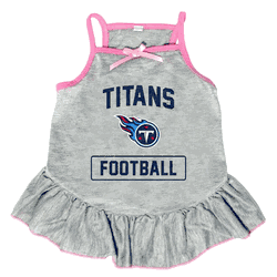 Tennessee Titans Pet Dress Grey Type Large