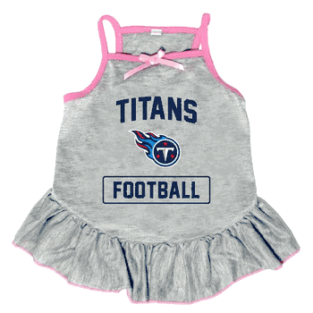Tennessee Titans Pet Dress Grey Type XSmall
