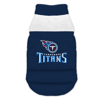 Tennessee Titans Pet Parka Puff Vest Large
