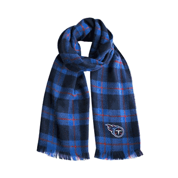Tennessee Titans Plaid Blanket Scarf NV-RED