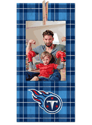 Tennessee Titans Plaid Clothespin 6x12 Sign