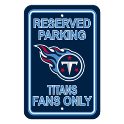 Tennessee Titans Plastic Parking Sign - Reserved Parking