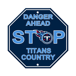 Tennessee Titans Plastic Stop Sign
