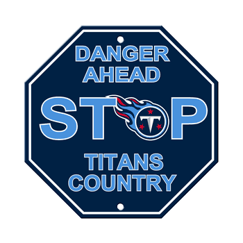 Tennessee Titans Plastic Stop Sign