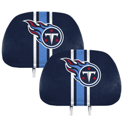 Tennessee Titans Printed Head Rest Cover Set - 2 Pieces