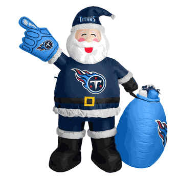 Tennessee Titans Santa Claus Yard Inflatable