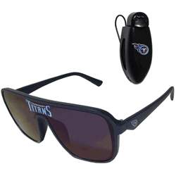 Tennessee Titans Shield Sunglasses with Visor Clip