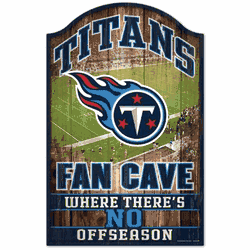 Tennessee Titans Sign 11x17 Wood Fan Cave Design