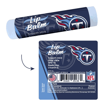 Tennessee Titans Smooth Mint SPF 15 Lip Balm