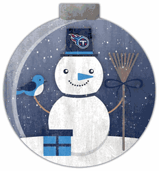 Tennessee Titans Snowglobe 12in Wall Art