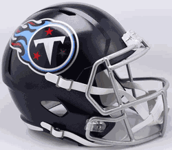 Tennessee Titans Speed Replica Full Size Football Helmet Satin Navy Metallic