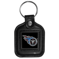Tennessee Titans Square Leatherette Key Chain