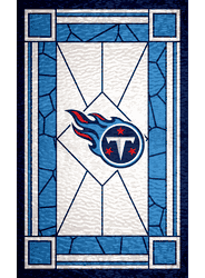 Tennessee Titans Stained Glass 11x19 Wood Sign