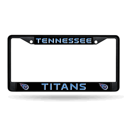 Tennessee Titans Standard Black Chrome Frame with Plastic Inserts 12" x 6" Car/Truck Auto Accessory