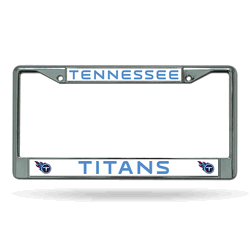 Tennessee Titans Standard Chrome Frame with Plastic Inserts 12" x 6" Car/Truck Auto Accessory