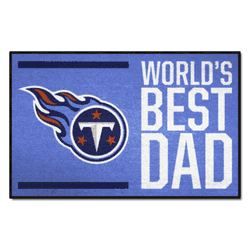Tennessee Titans Starter Mat Accent Rug - 19in. x 30in. World's Best Dad Starter Mat