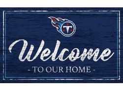 Tennessee Titans Team Color Welcome 11x19 Sign