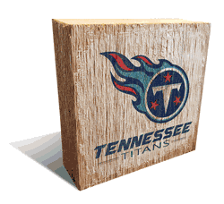 Tennessee Titans Team Logo Block 6X6