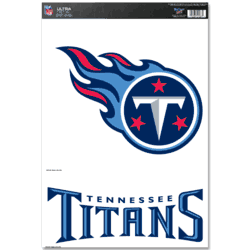 Tennessee Titans Ultra Decal 11in x 17in Logo