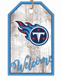 Tennessee Titans Welcome Team Tag 11x19 Sign