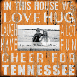 Tennessee Volunteers 10x10 In This House Frame