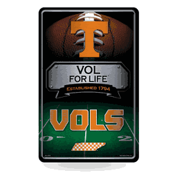 Tennessee Volunteers  11" x 17" Metal Home Dcor Sign