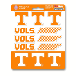 Tennessee Volunteers 12 Count Mini Decal Sticker Pack